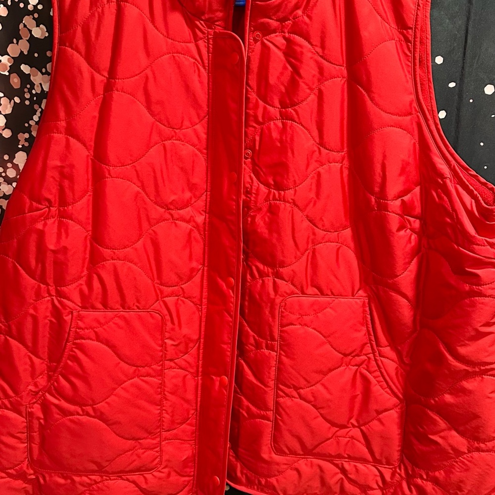 Croft & Barrow Quilted Red Vest – Women’s Plus 3X ❤️